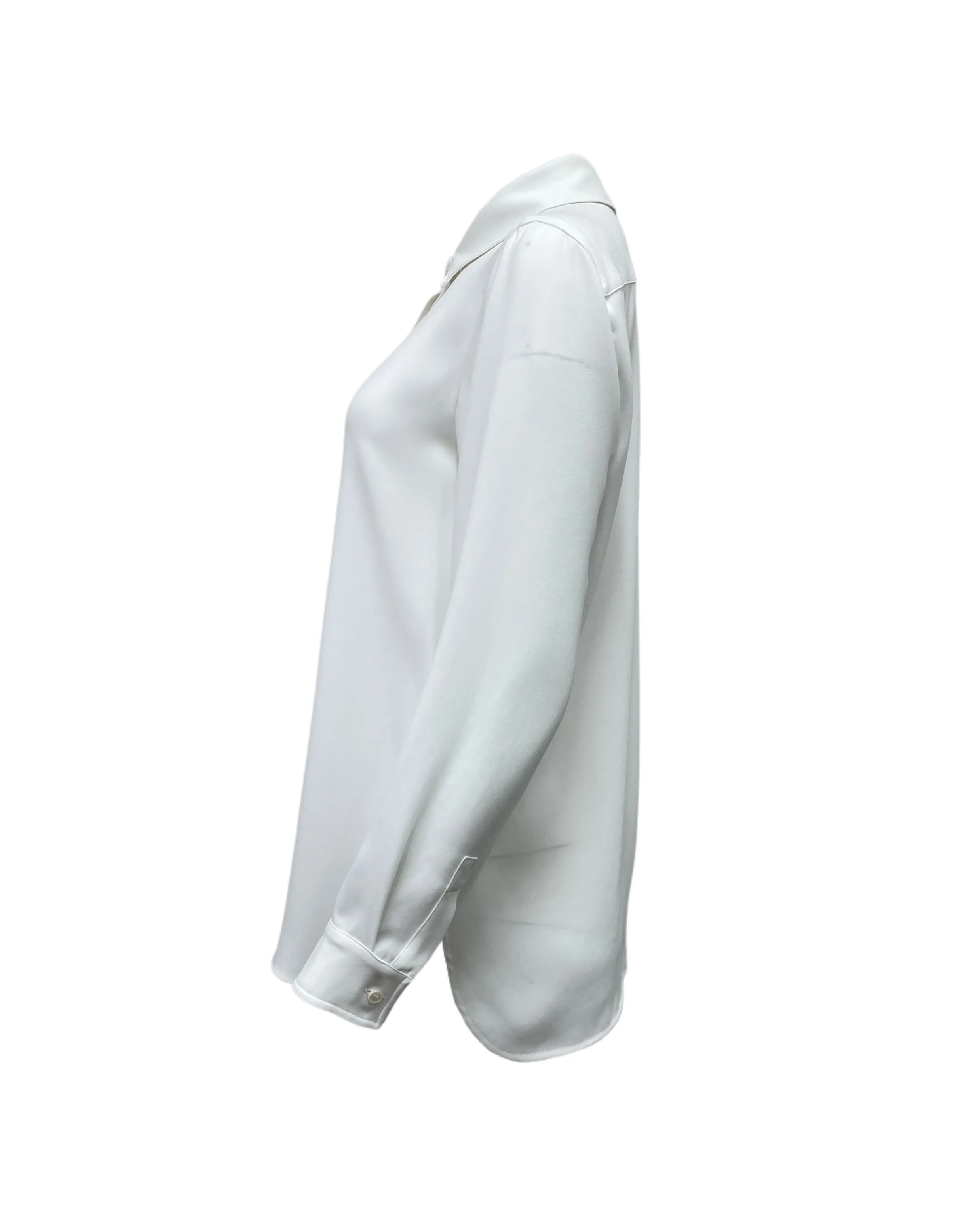Max Mara Women's Silk Euforia Soft Long Sleeve Shirt NWT