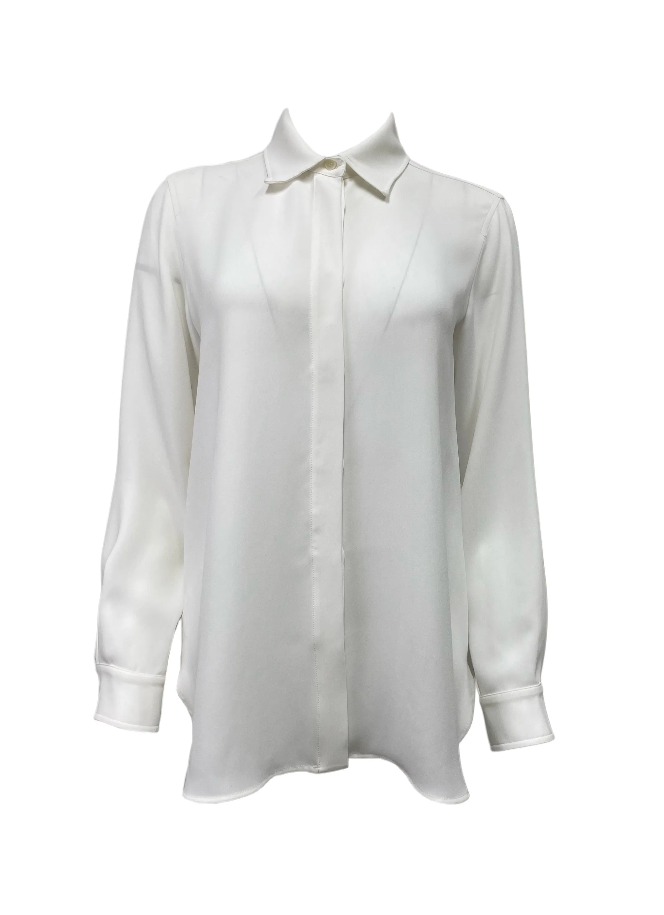 Max Mara Women's Silk Euforia Soft Long Sleeve Shirt NWT