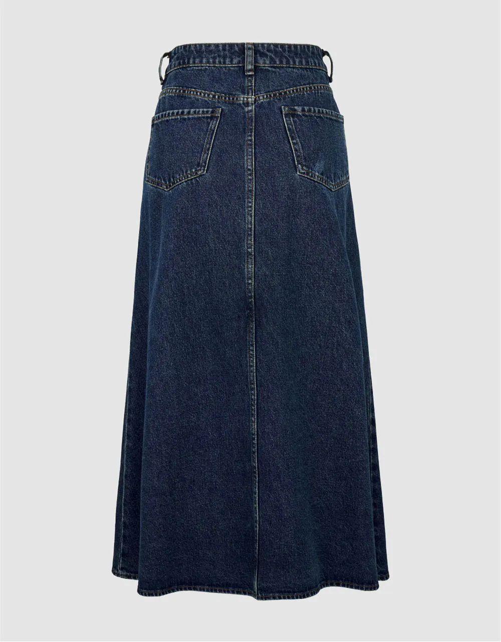 Maxi A-Line Denim Skirt