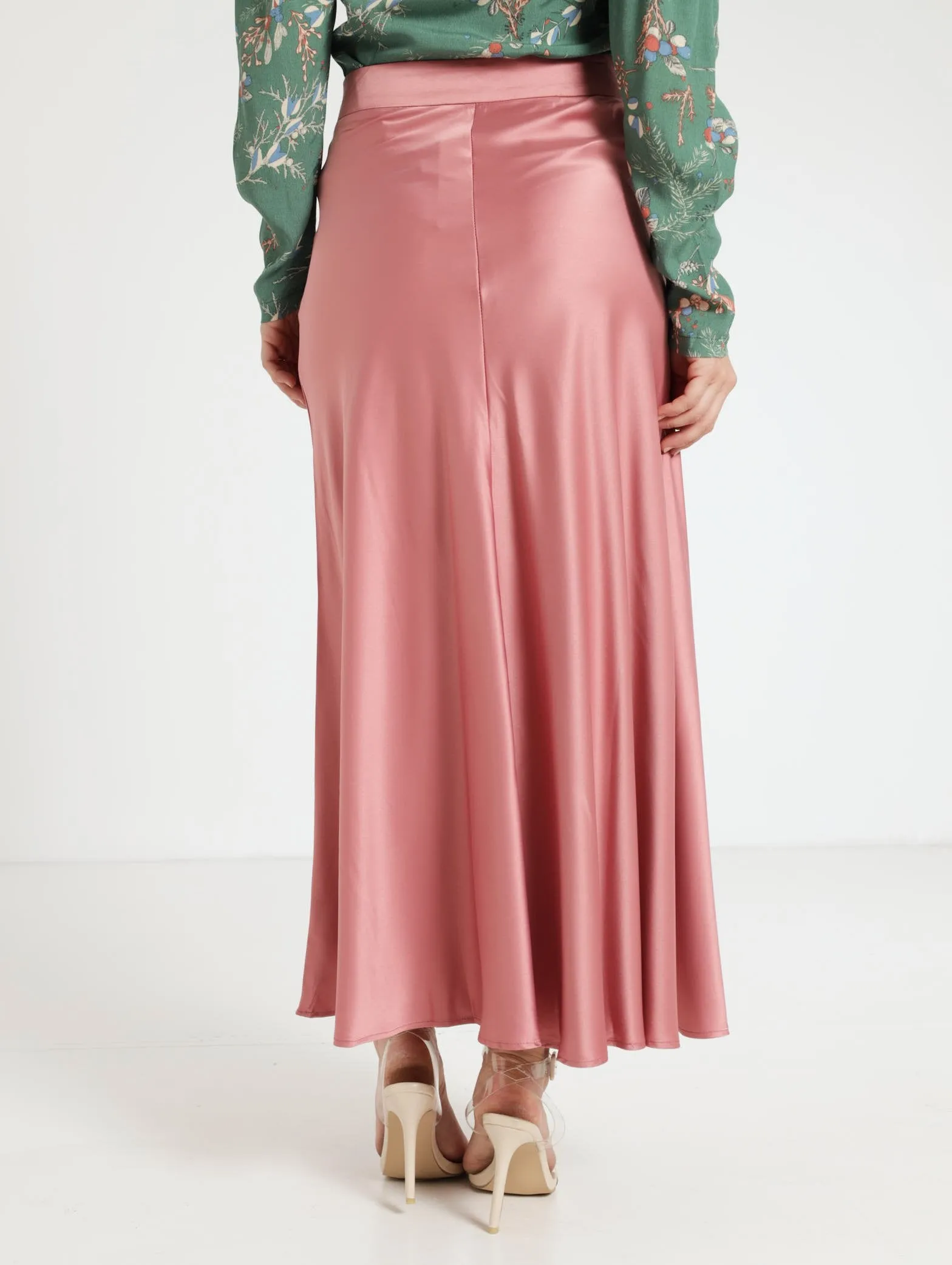 Maxi A Line Skirt - Pink