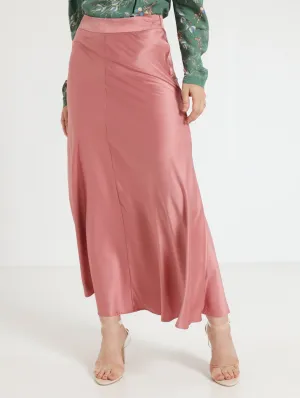 Maxi A Line Skirt - Pink