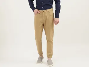 Men Solid Joggers Fit Trousers