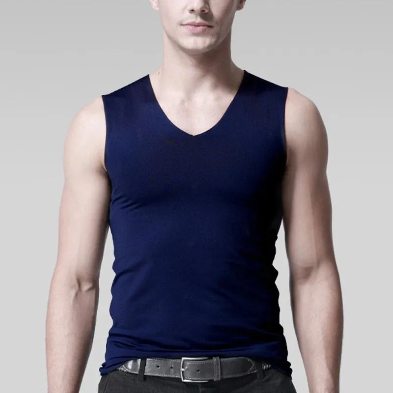 Mens Mesh Vest Ice Silk Quick-drying Bodybuilding Tank tops Fitness Muscle Sleeveless Narrow Vest Fitness Casual Sport Tops