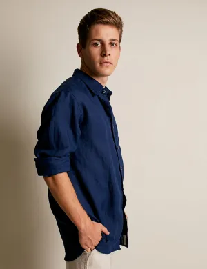 MENS SHIRT | SLIM FIT | LONG SLEEVE | NAVY