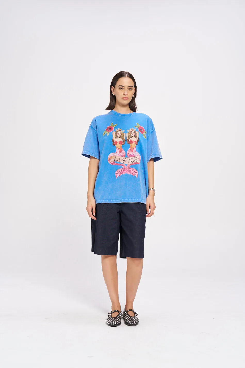 Mermaid La Sirene Tee / Blue