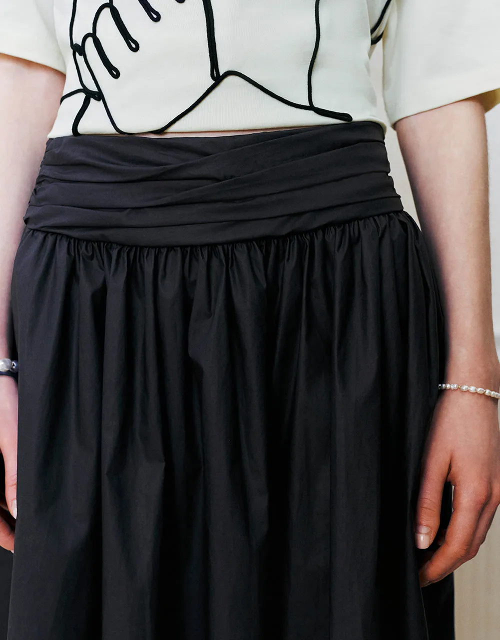 Midi A-Line Skirt