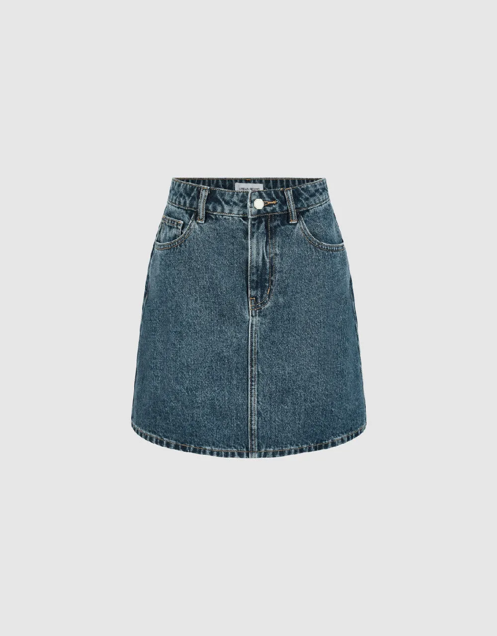 Mini A-Line Denim Skirt