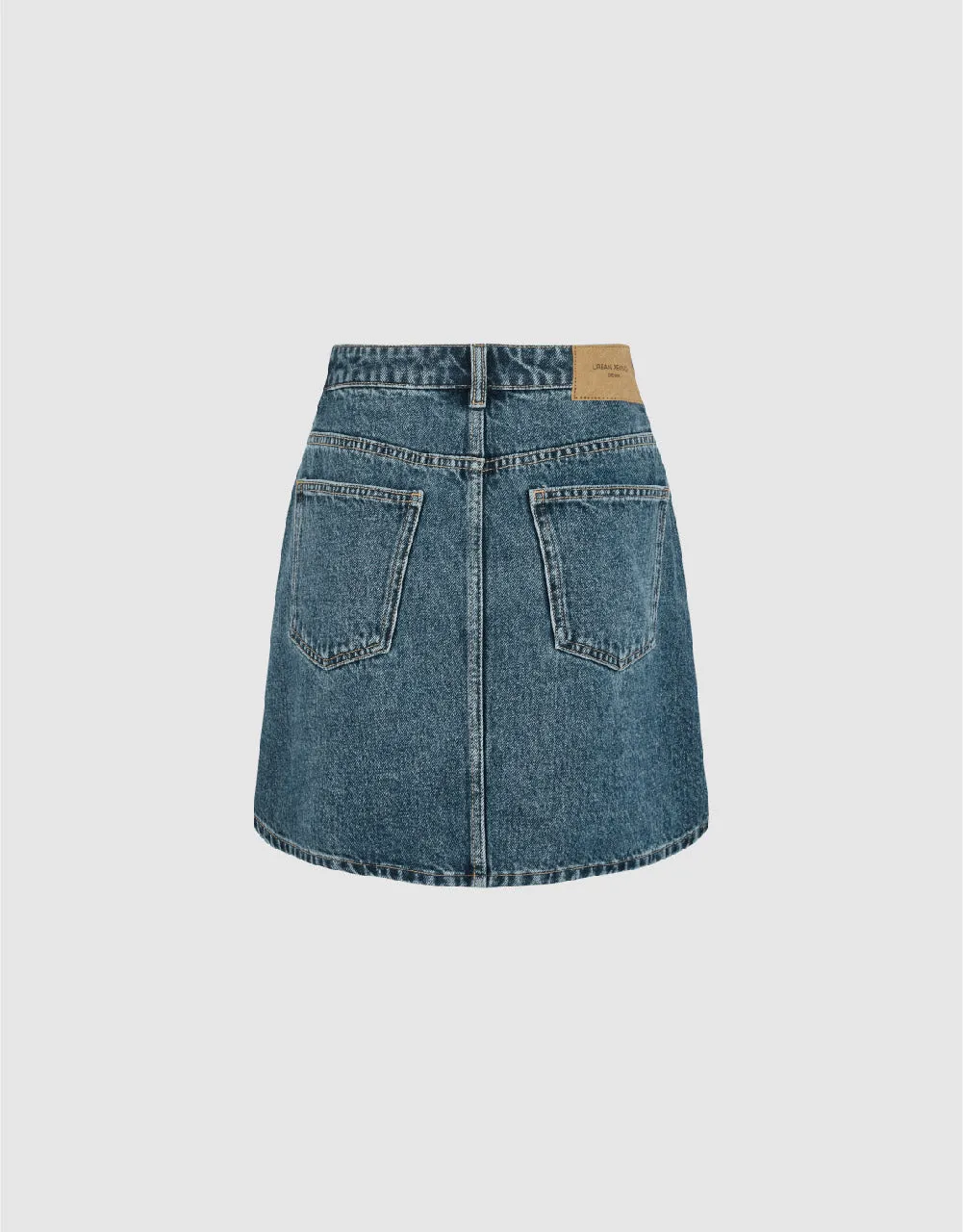 Mini A-Line Denim Skirt