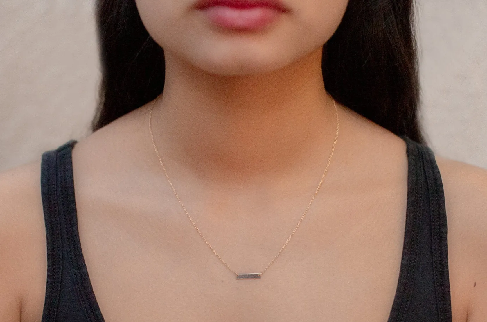 Mini Nameplate Necklace
