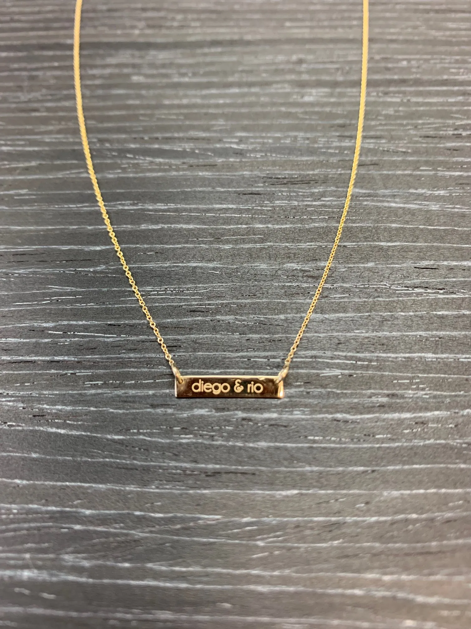 Mini Nameplate Necklace