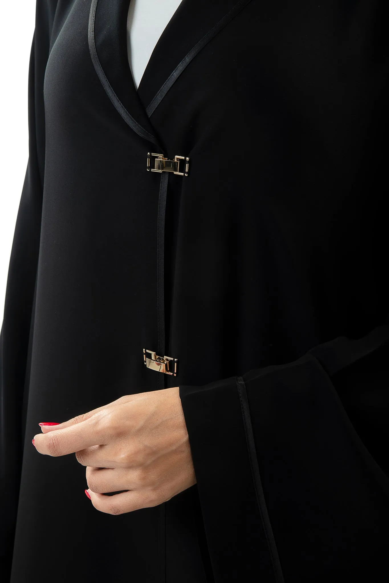 Modern A-Line Lapel Abaya