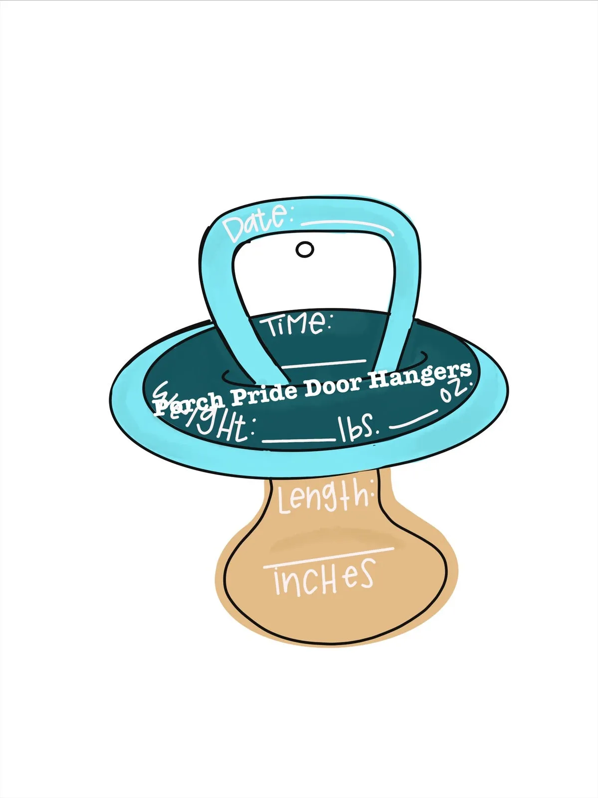 Modern Baby Boy Onesie Door Hanger