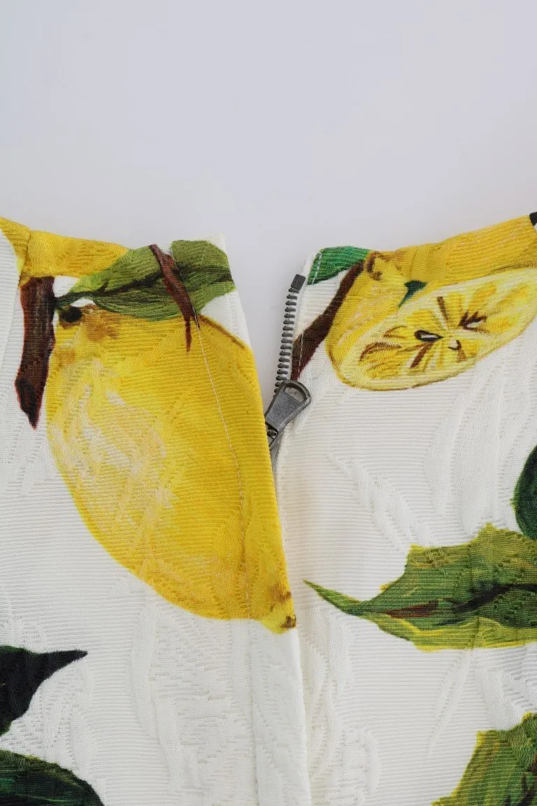 Multicolor Lemon-Print Floral Top