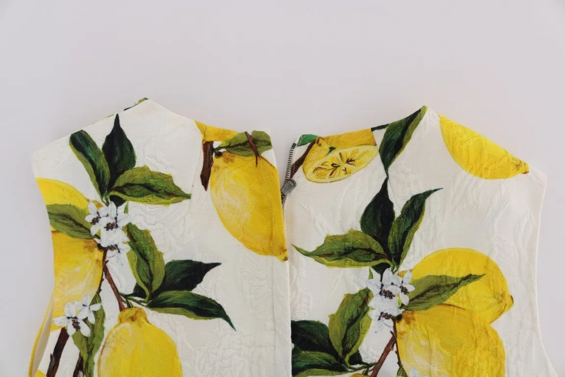 Multicolor Lemon-Print Floral Top