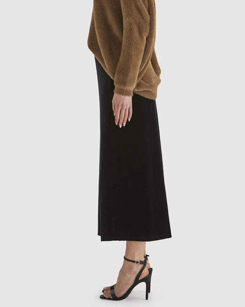 Mustang Sally Velvet Skirt - Black