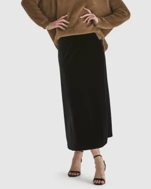 Mustang Sally Velvet Skirt - Black