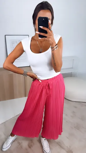 Naima | Light Pink Pleated trousers One size