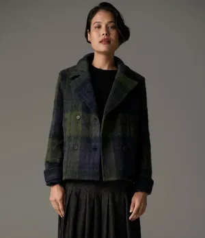 Nashia Pea Coat in Khaki/Ink by POL