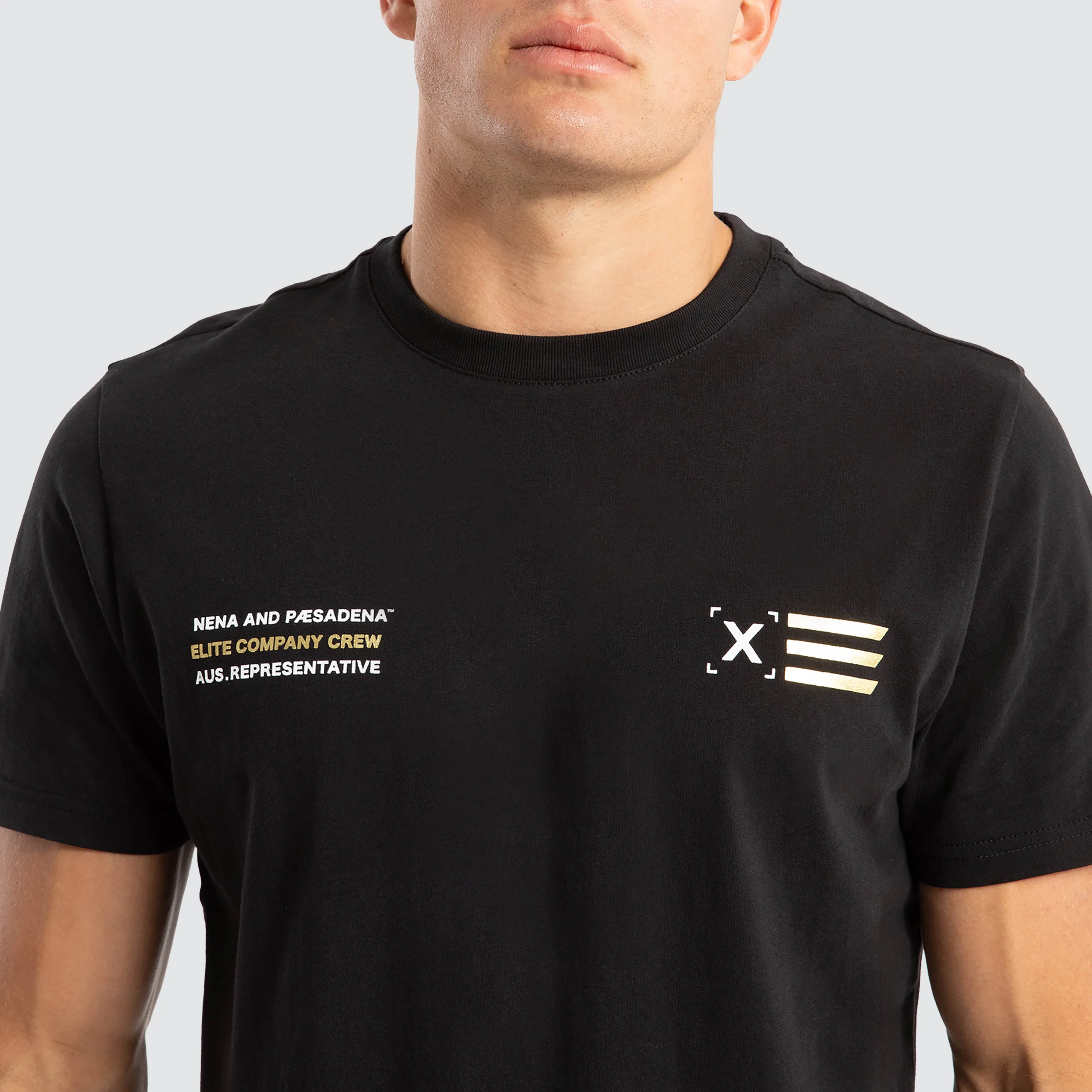 Nave Dual Curved Tee Jet Black
