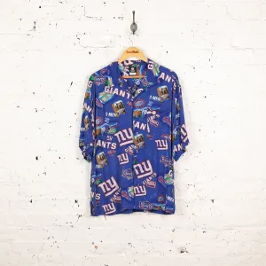 New York Giants NFL Hawaiian Shirt - Blue - L