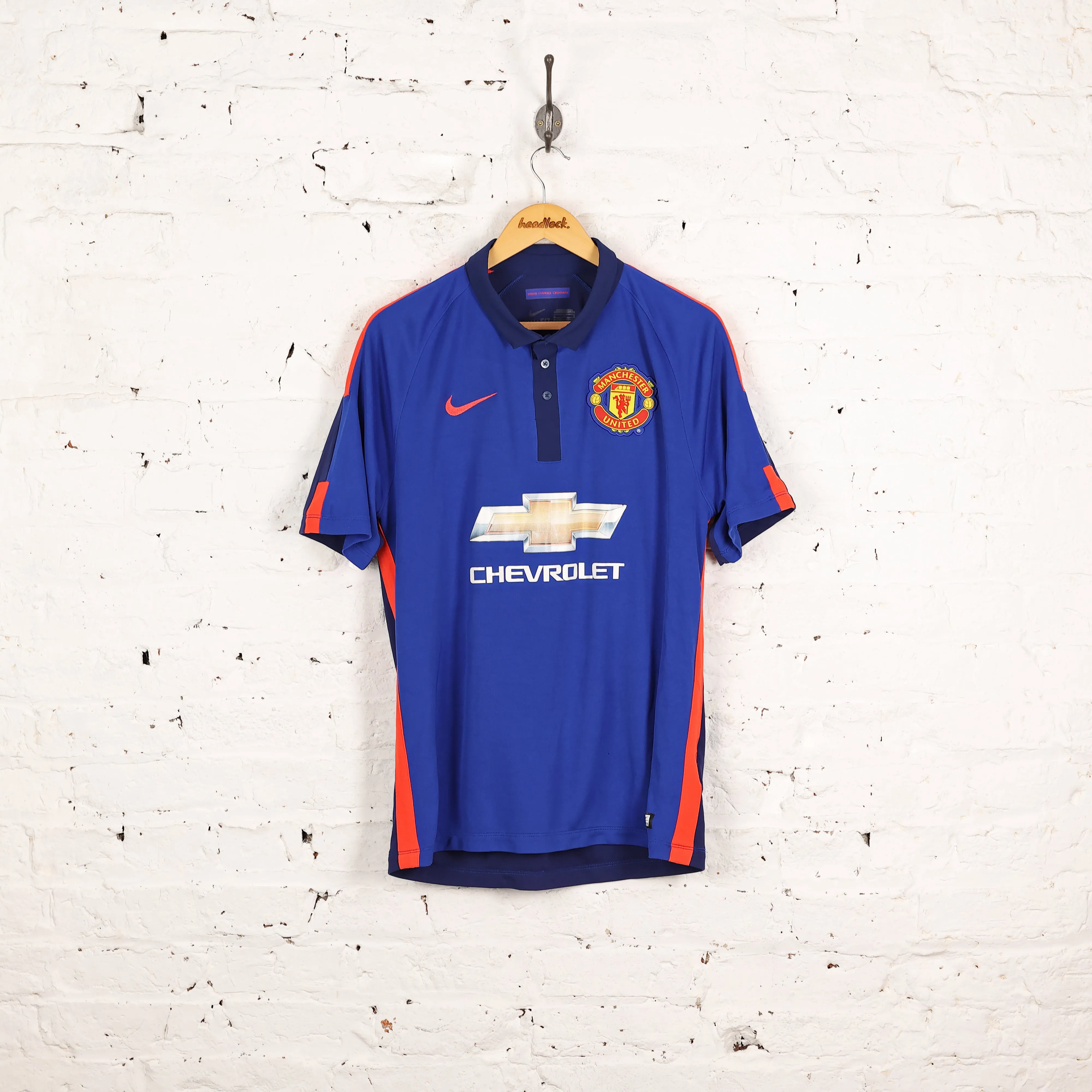 Nike Manchester United 2014 Third Football Shirt - Blue - L