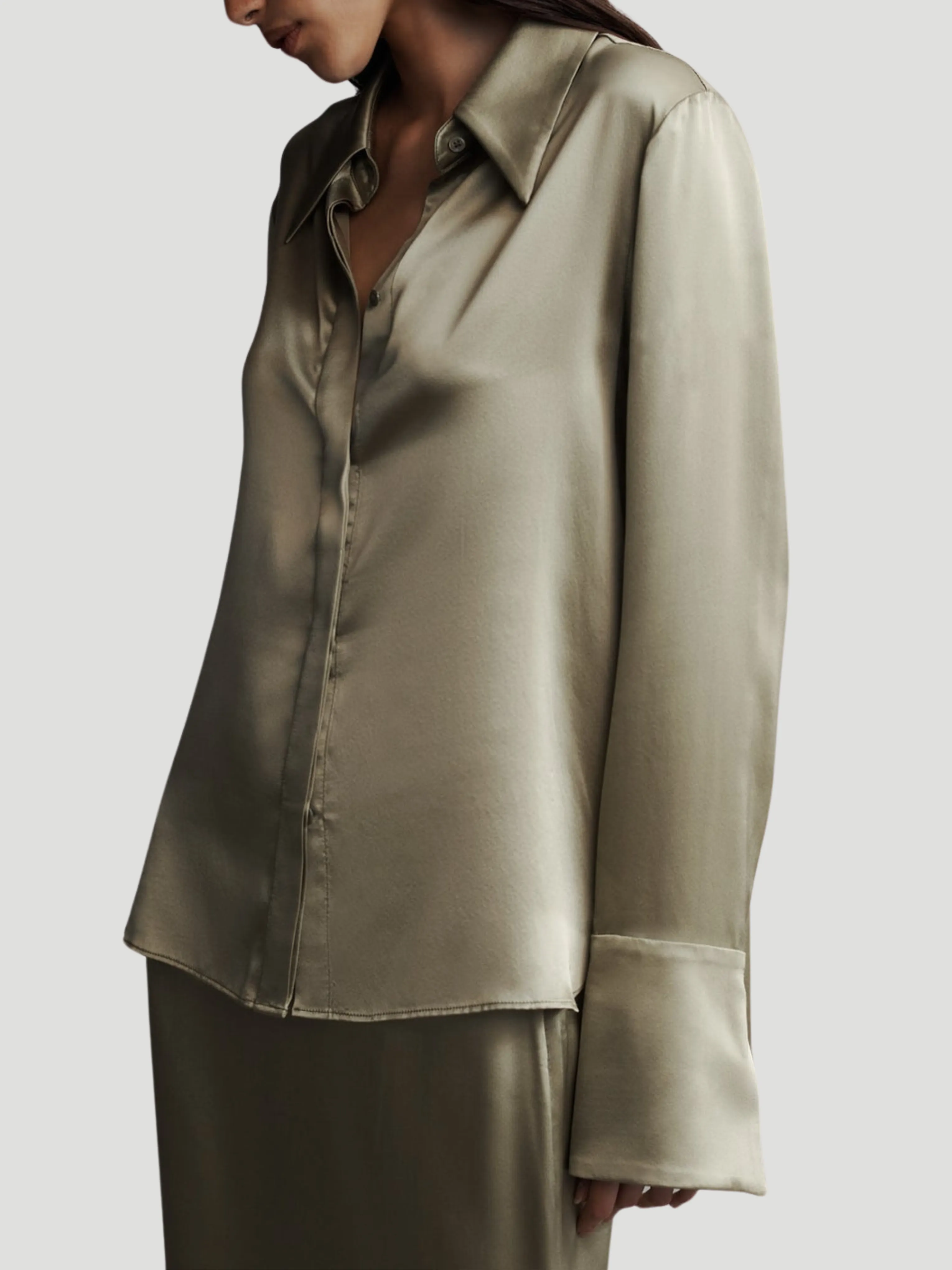 Object of Affection Shirt in Sage