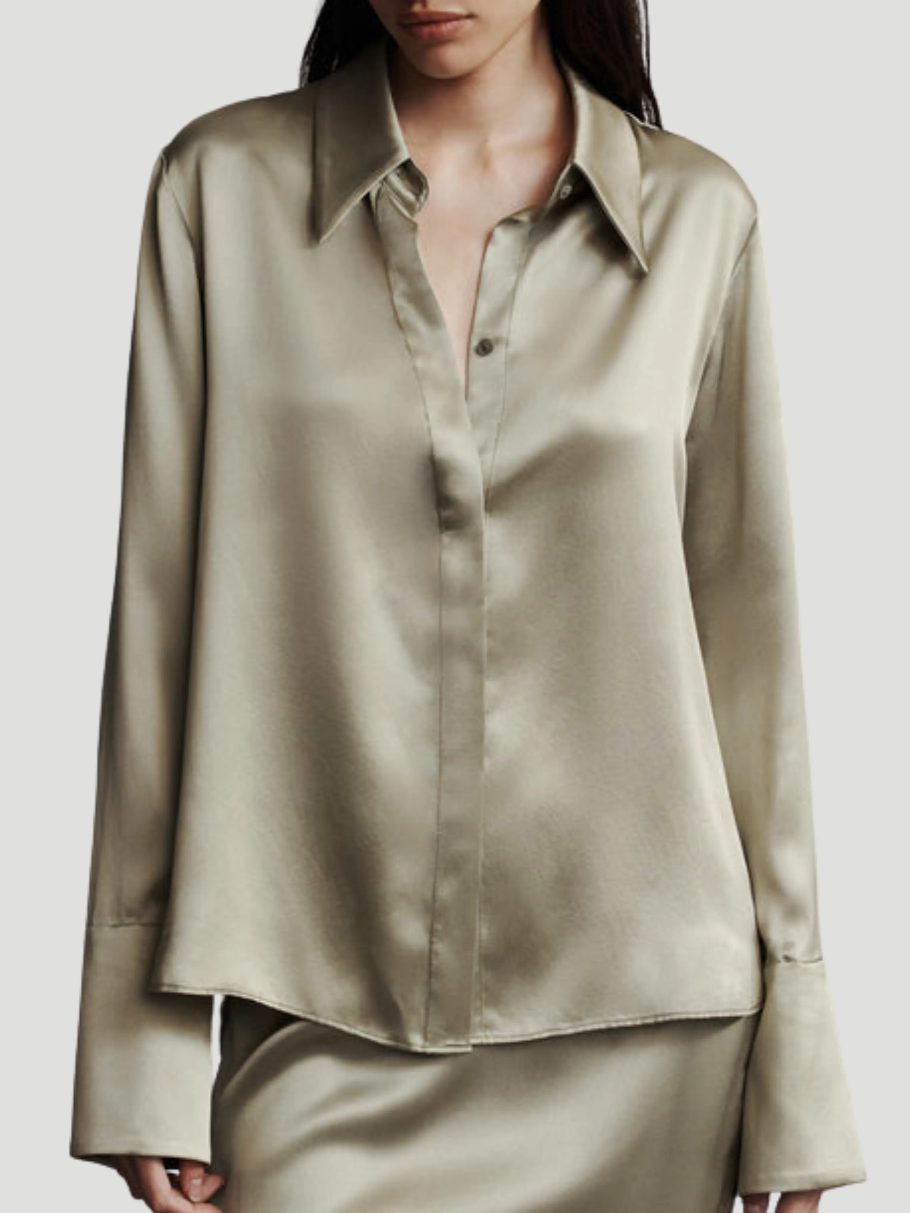 Object of Affection Shirt in Sage