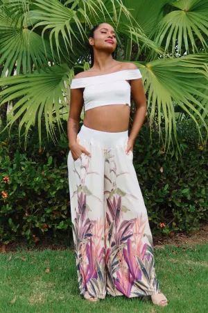 Off The Shoulder Pants Set