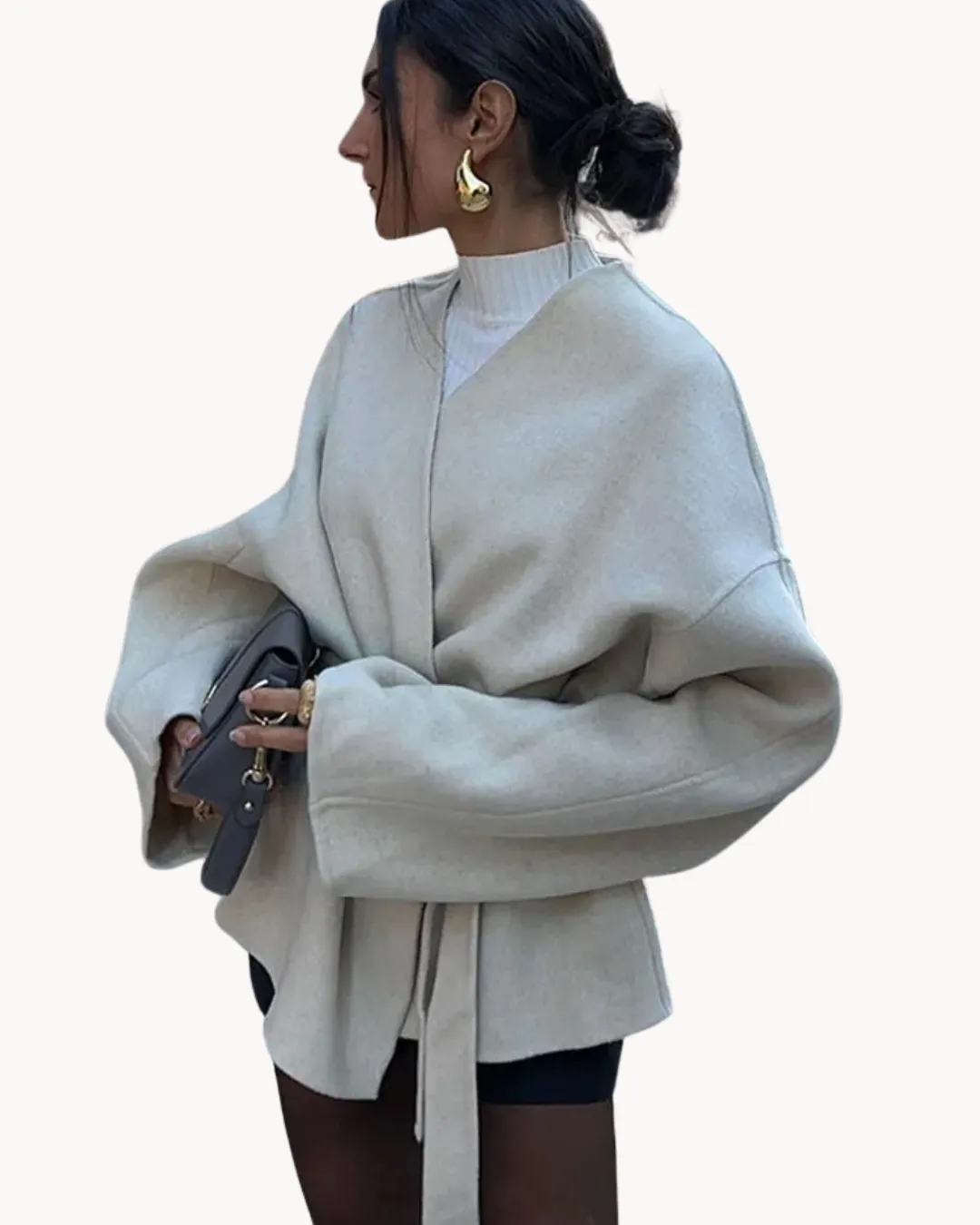 Ophelia - tailored women's jacket with chic belted design