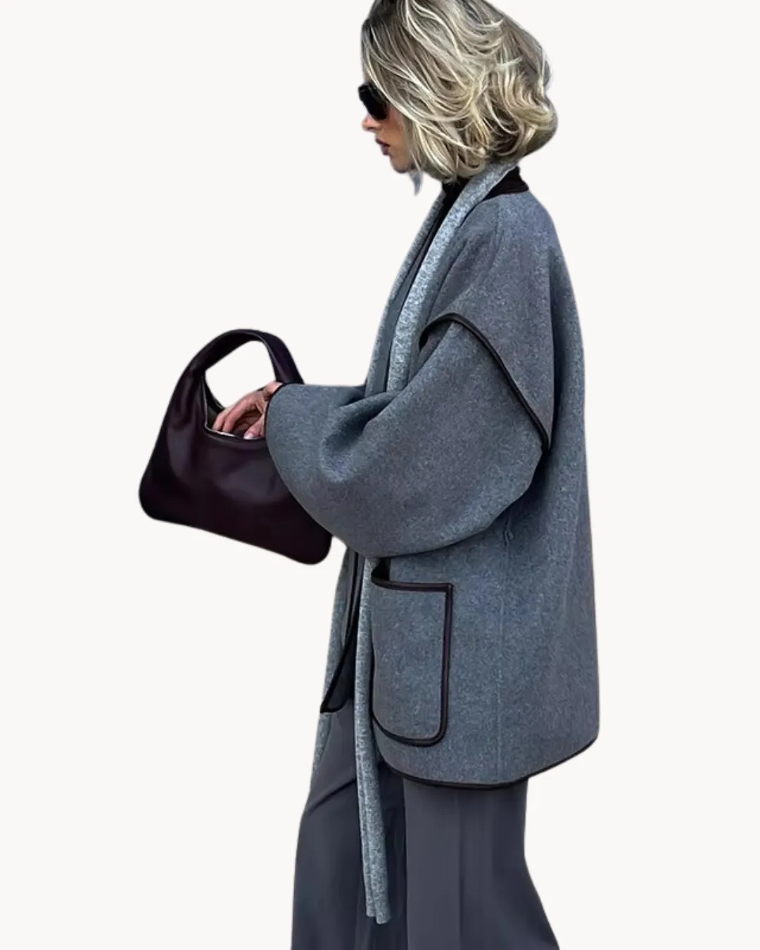 Ophelia - tailored women's jacket with chic belted design