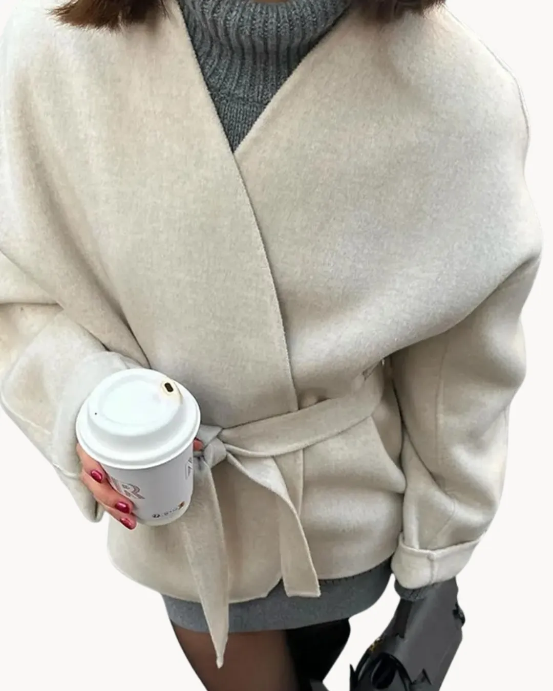 Ophelia - tailored women's jacket with chic belted design