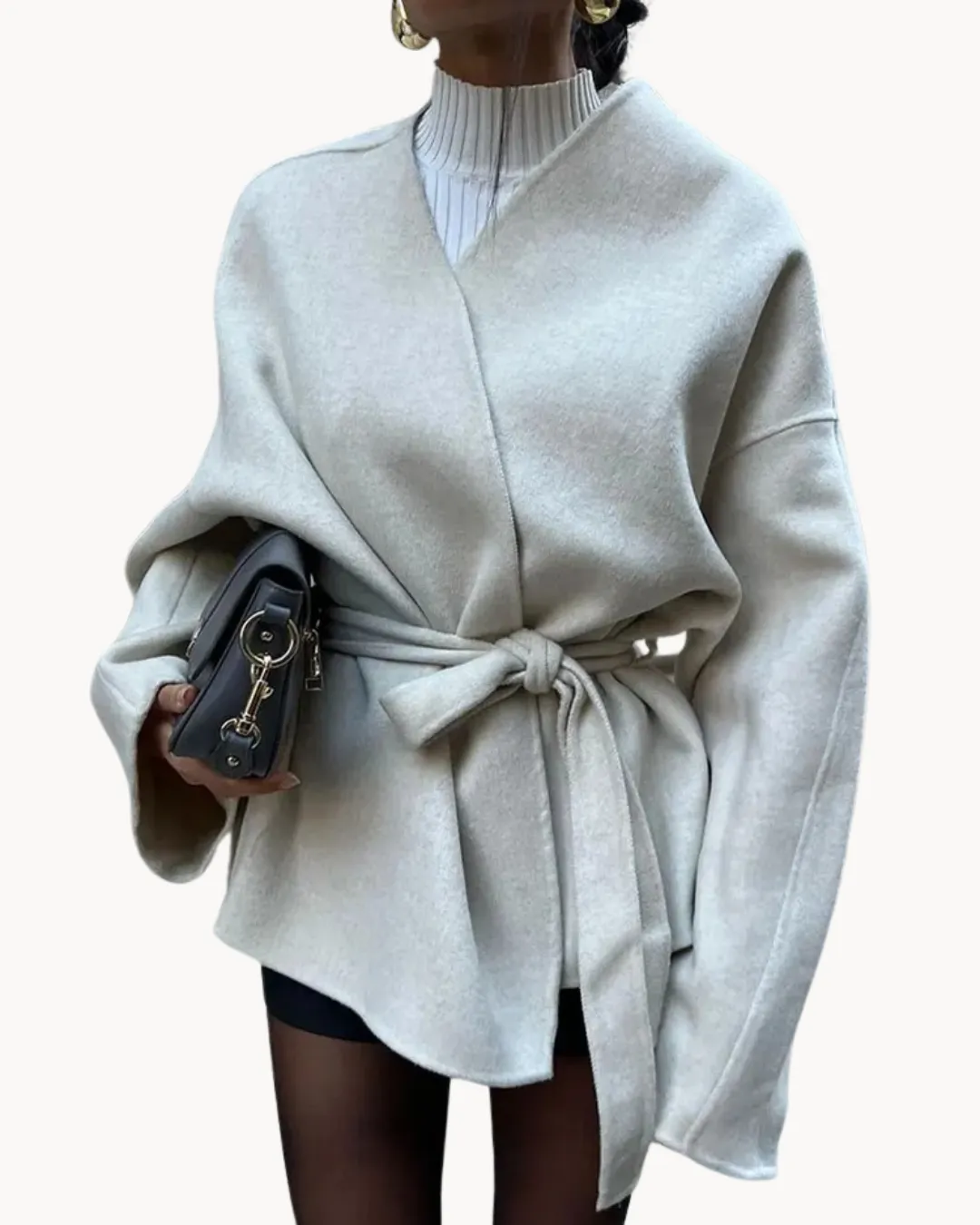 Ophelia - tailored women's jacket with chic belted design