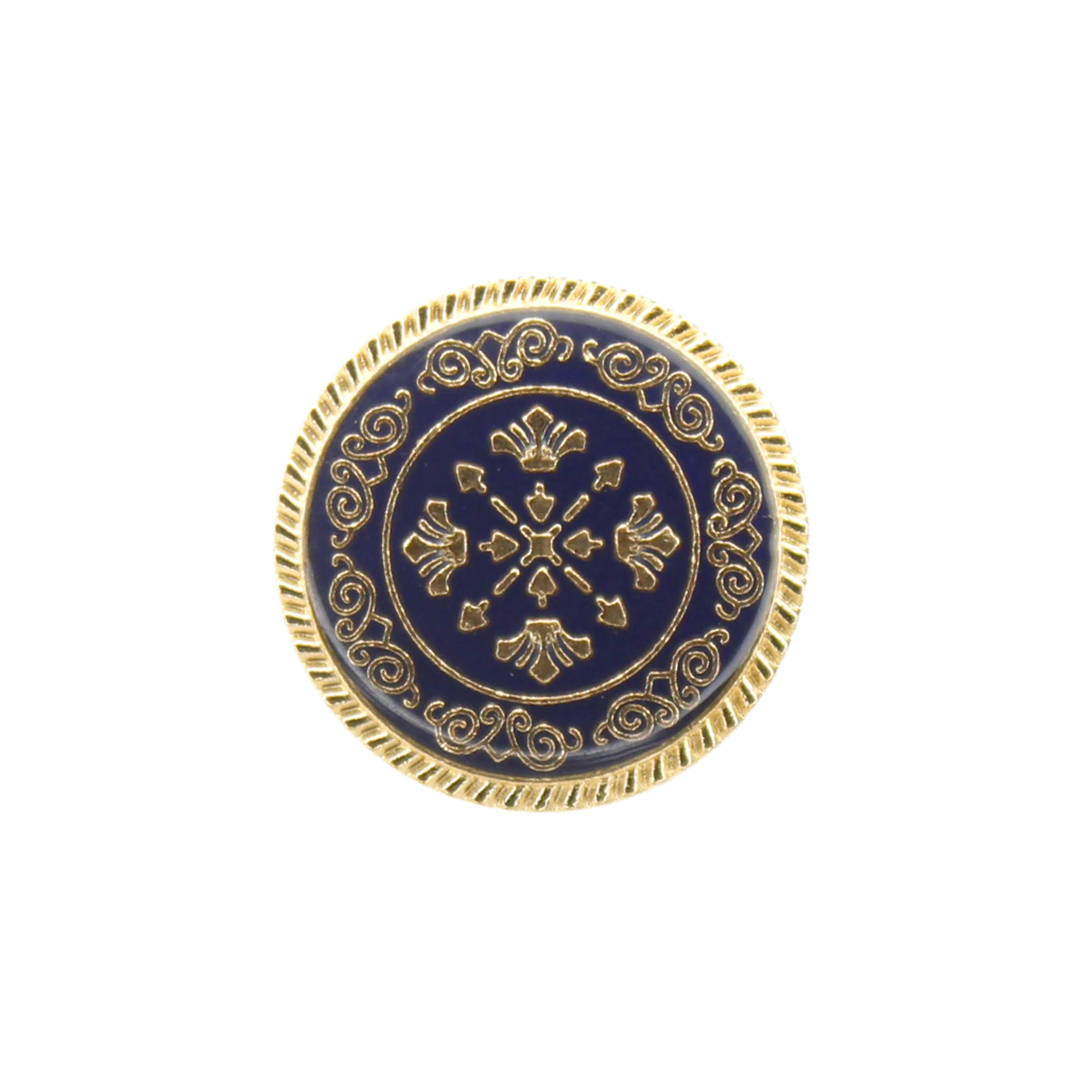 Ornate Snowflake Metal Buttons (7 Big   7 Small)