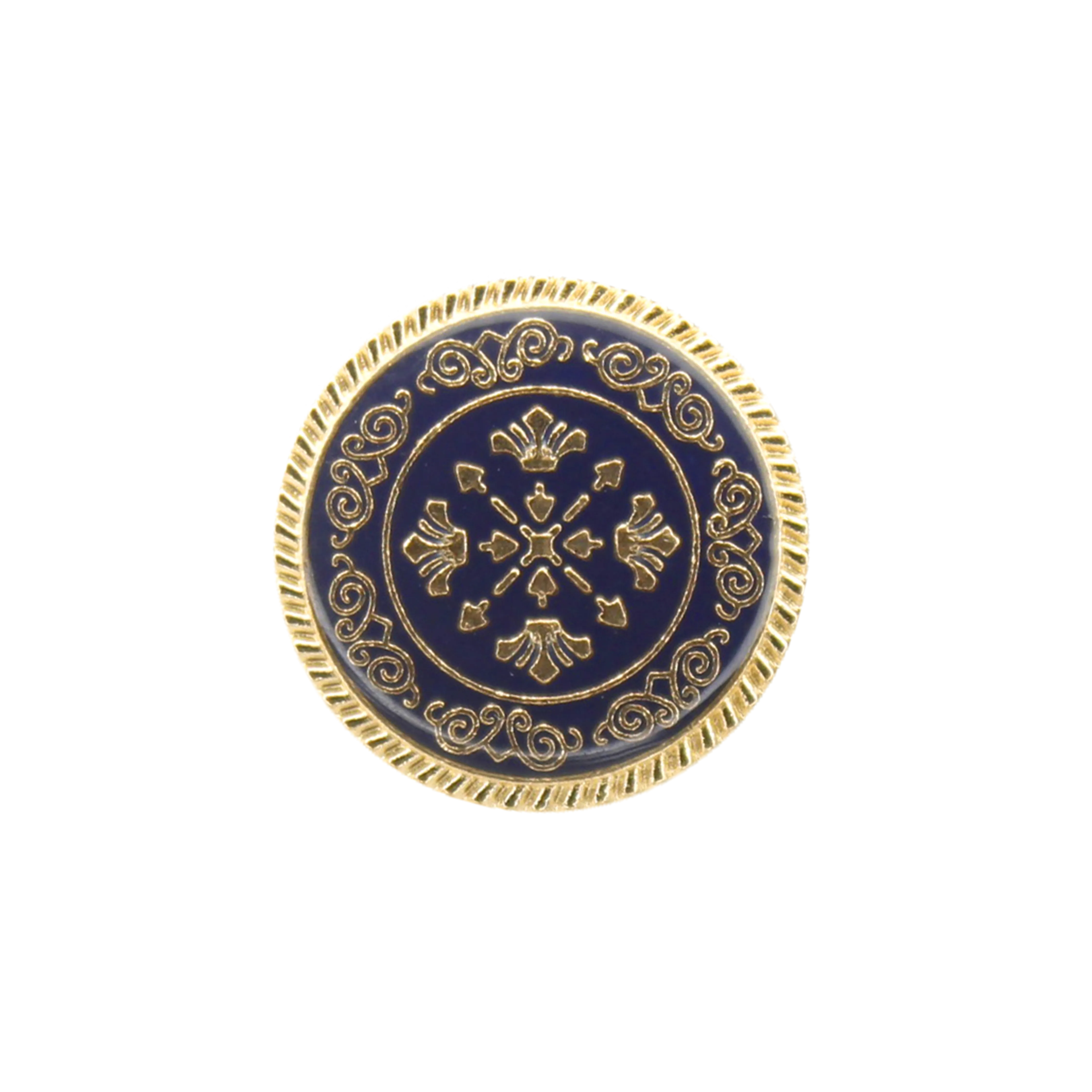 Ornate Snowflake Metal Buttons (8 Big   8 Small)