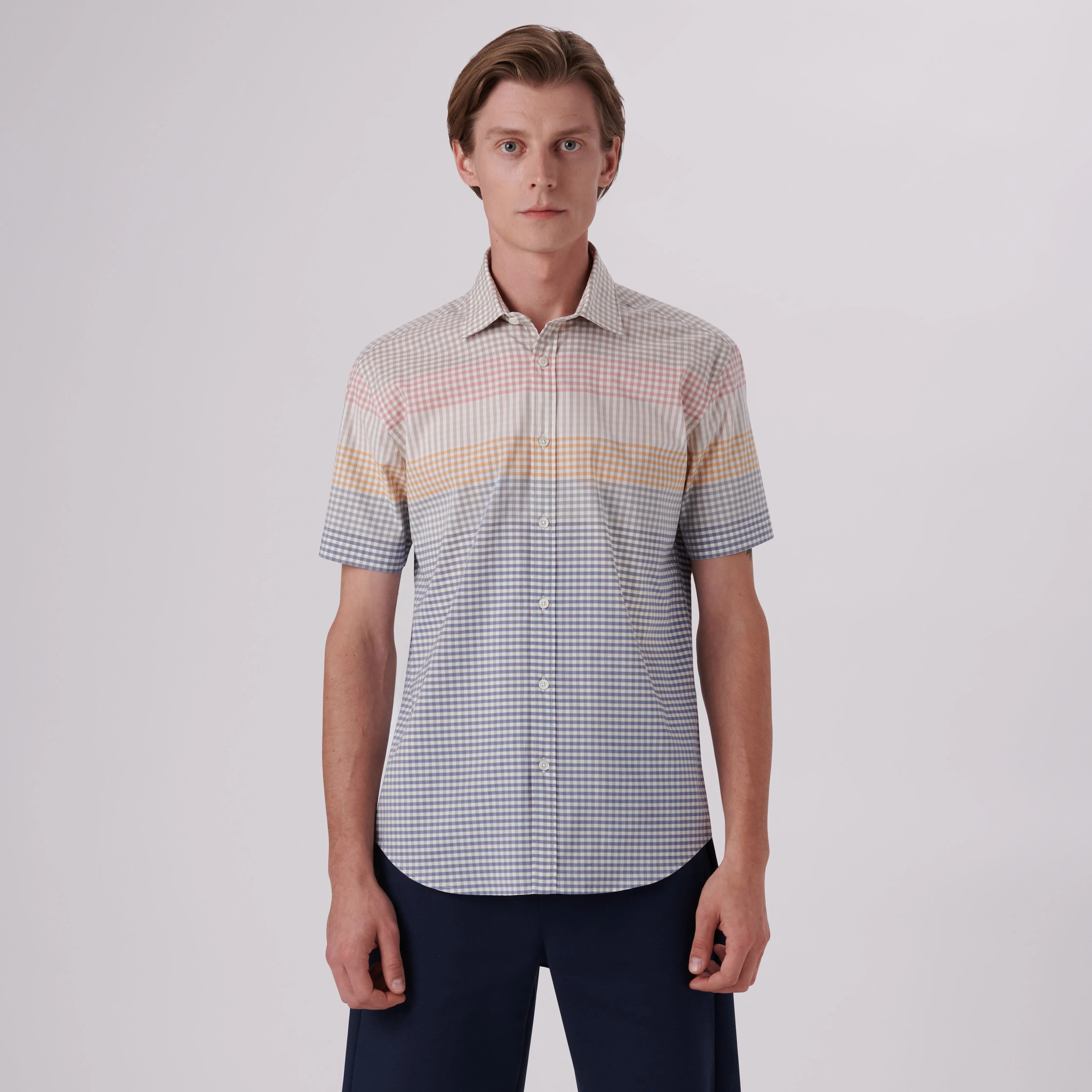 Orson Gingham Check Short Sleeve Shirt