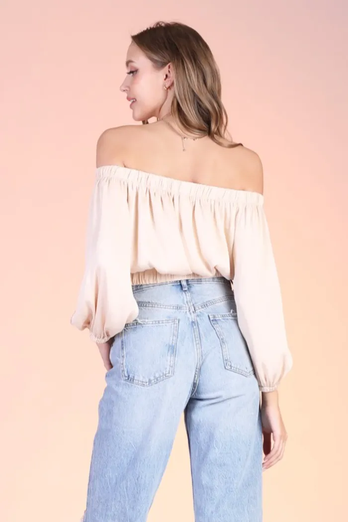 OTS L/S Satin Top