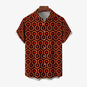 Overlook Hotel Horror Movie Halloween Print Hawaiian Shirt 2408011550