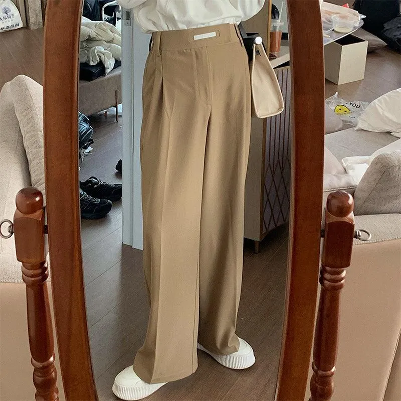 Oversized Blazer & Wide-Leg Pleated Pants ( Suit)