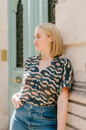 Oversized Boxy Top, Vinita Sky