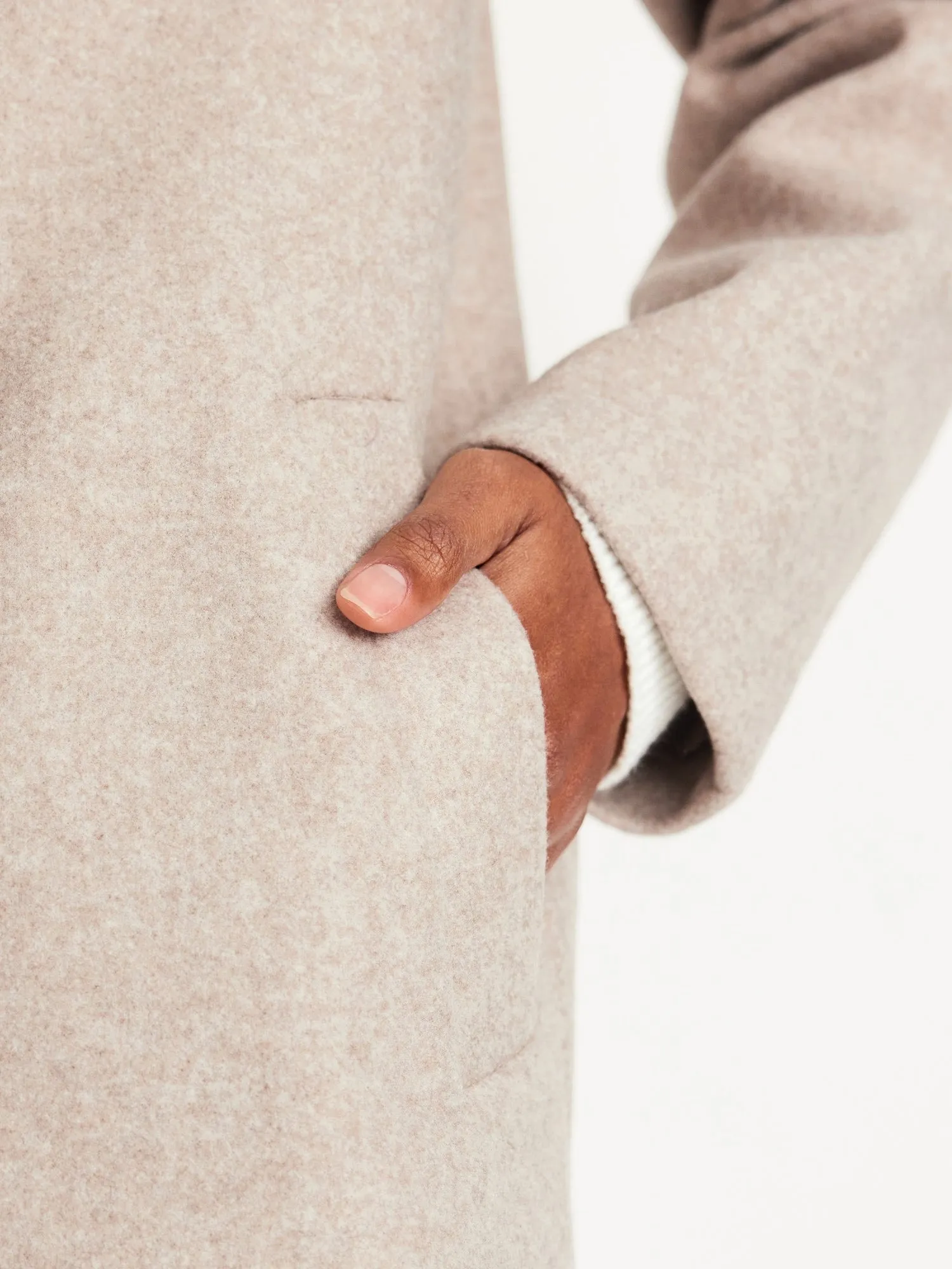 Oversized Double-Breasted Pea Coat