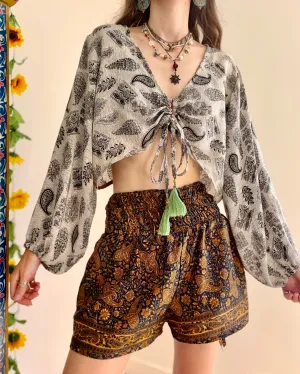 Paisley Recycled Sari Blouse