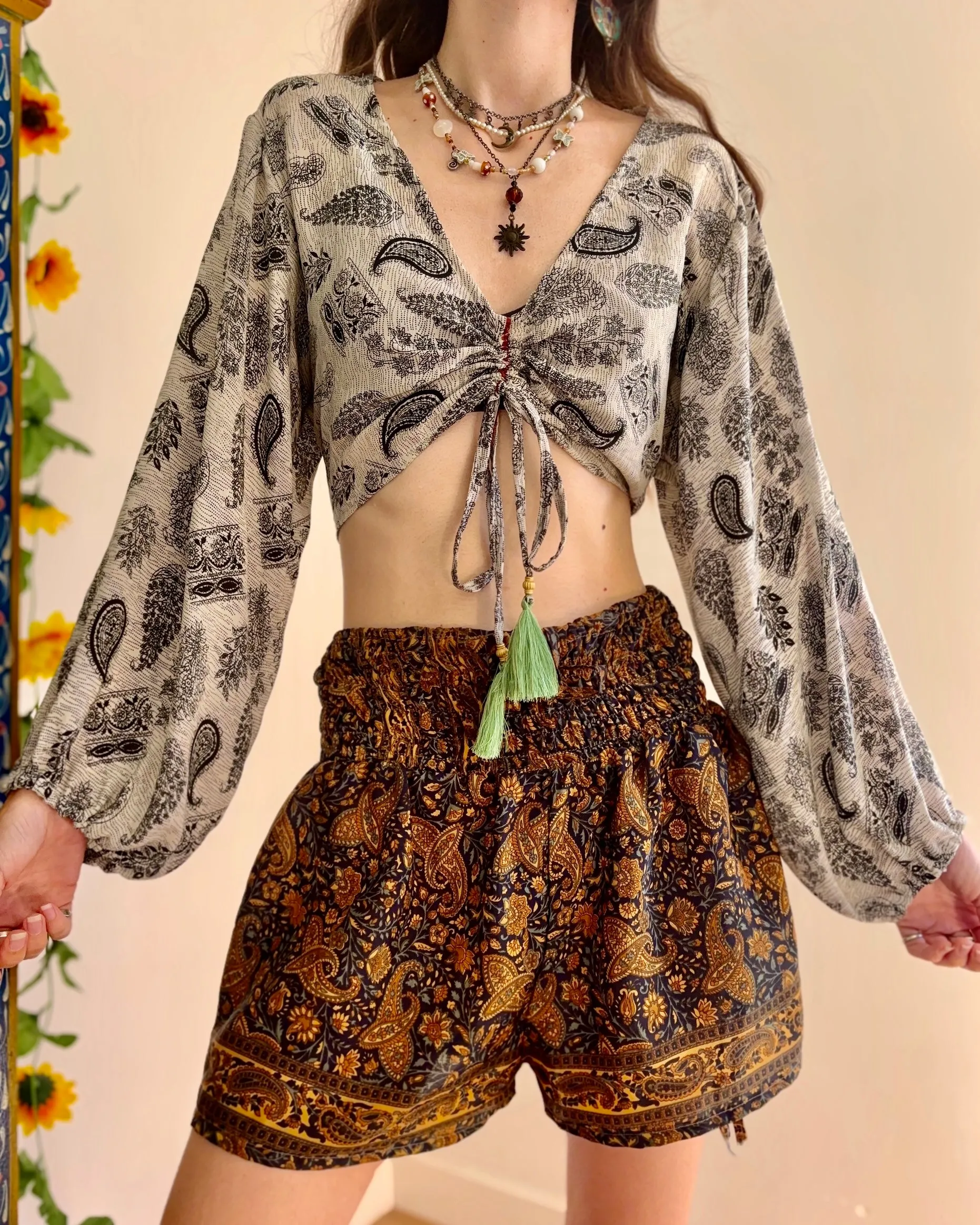 Paisley Recycled Sari Blouse