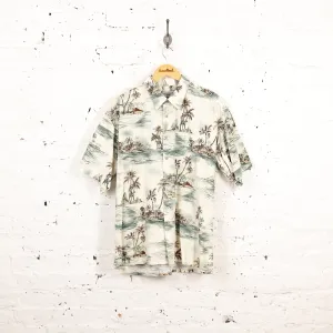 Palm Trees Hawaiian Shirt - Beige - XL