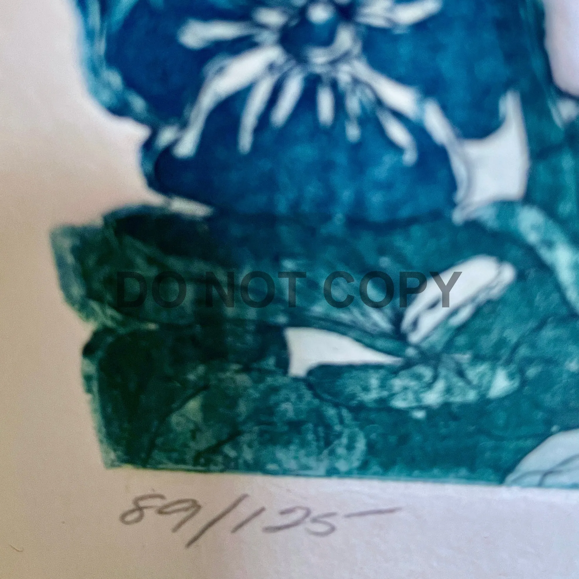 PANSIES - Antique Art Etching signed in pencil by Jill Flink,- Numbered (89/125) In Pencil Modern Pansies