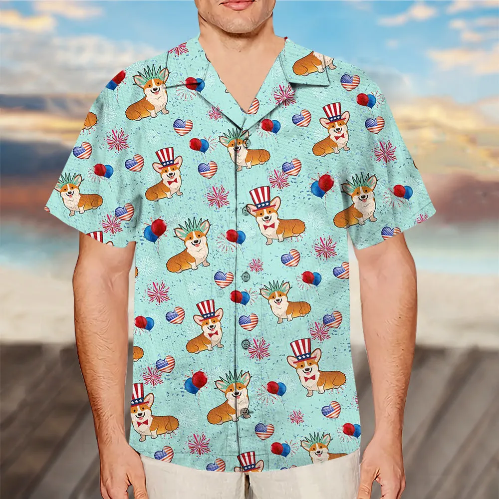 Pembroke Welsh Corgi Firework Independence Day Shirt