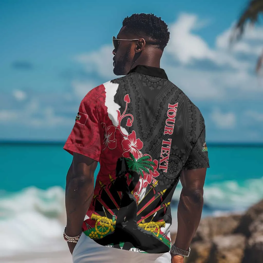 Personalised Afro Ayiti Neg Marron Hawaiian Shirt Dashiki Mix Polynesian Pattern LT01