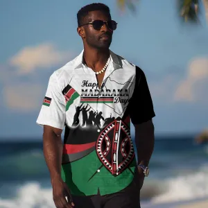Personalised Kenya Hawaiian Shirt Madaraka Day - Maasai Shield LT15
