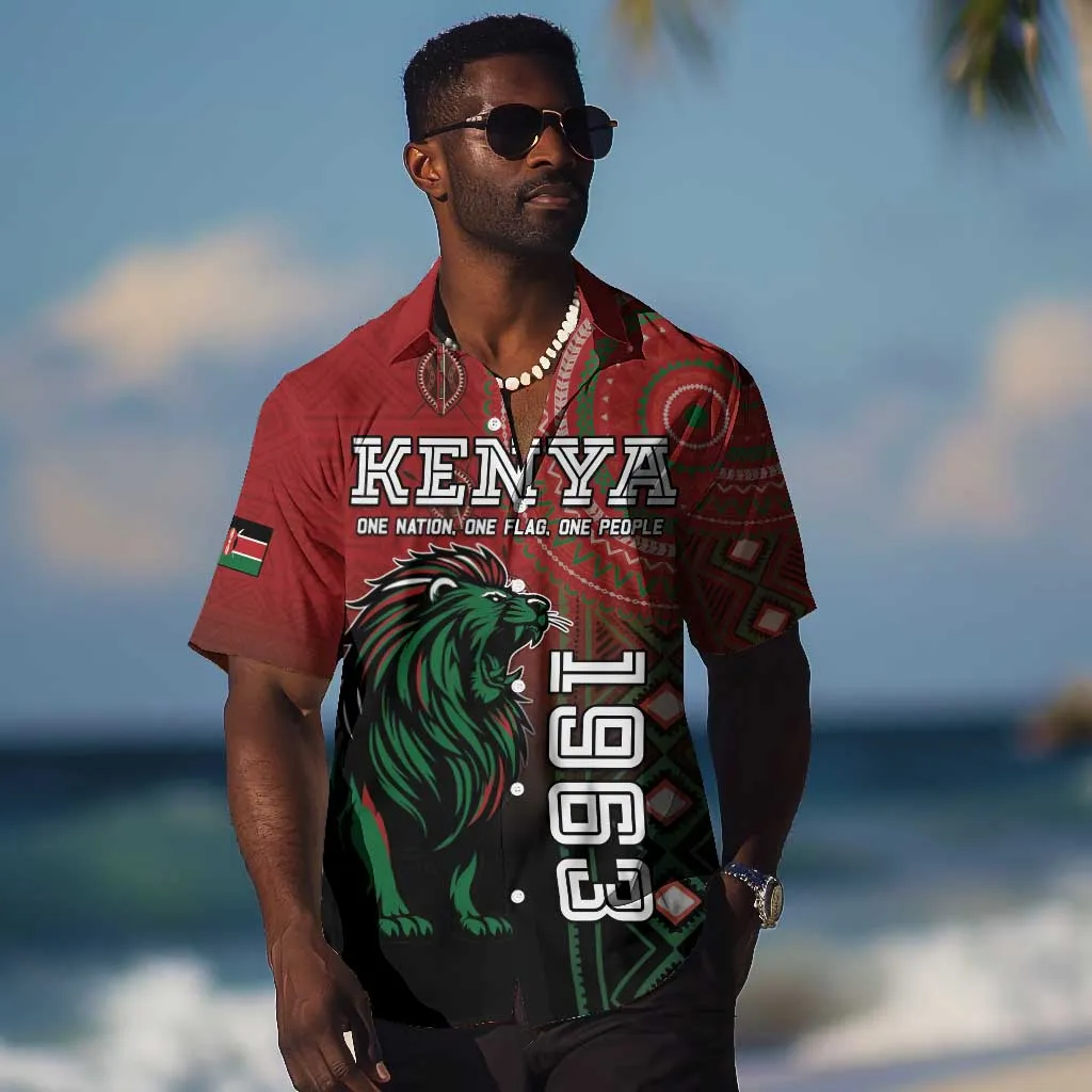 Personalised Kenya Jamhuri Day Hawaiian Shirt One Nation One Flag One People LT05
