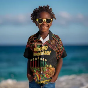 Personalized African Happy Kwanzaa Kid Hawaiian Shirt LT01
