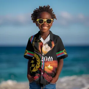 Personalized Afro-Eritrea Maelti Siwuat Kid Hawaiian Shirt Candle Vigil Glory To Our Martyrs Eritrea LT9